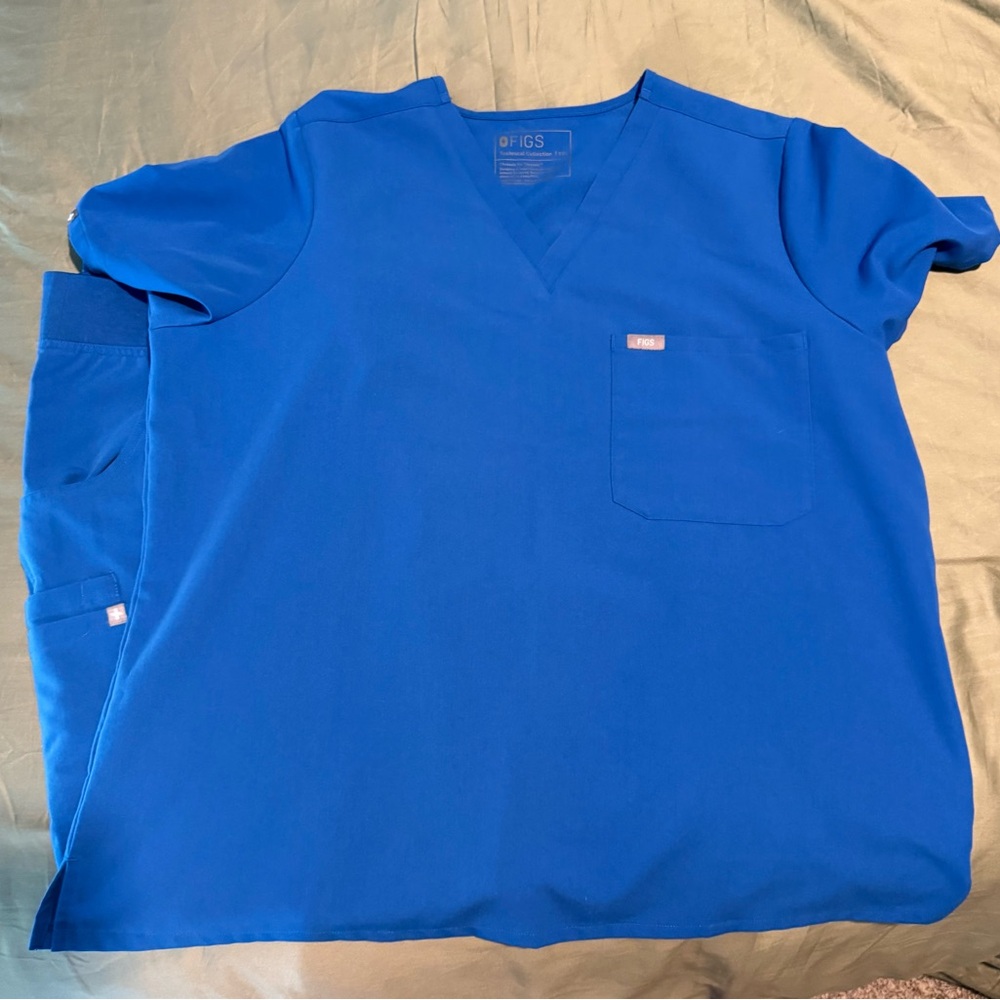 Figs Royal Blue Scrub Set-2XL